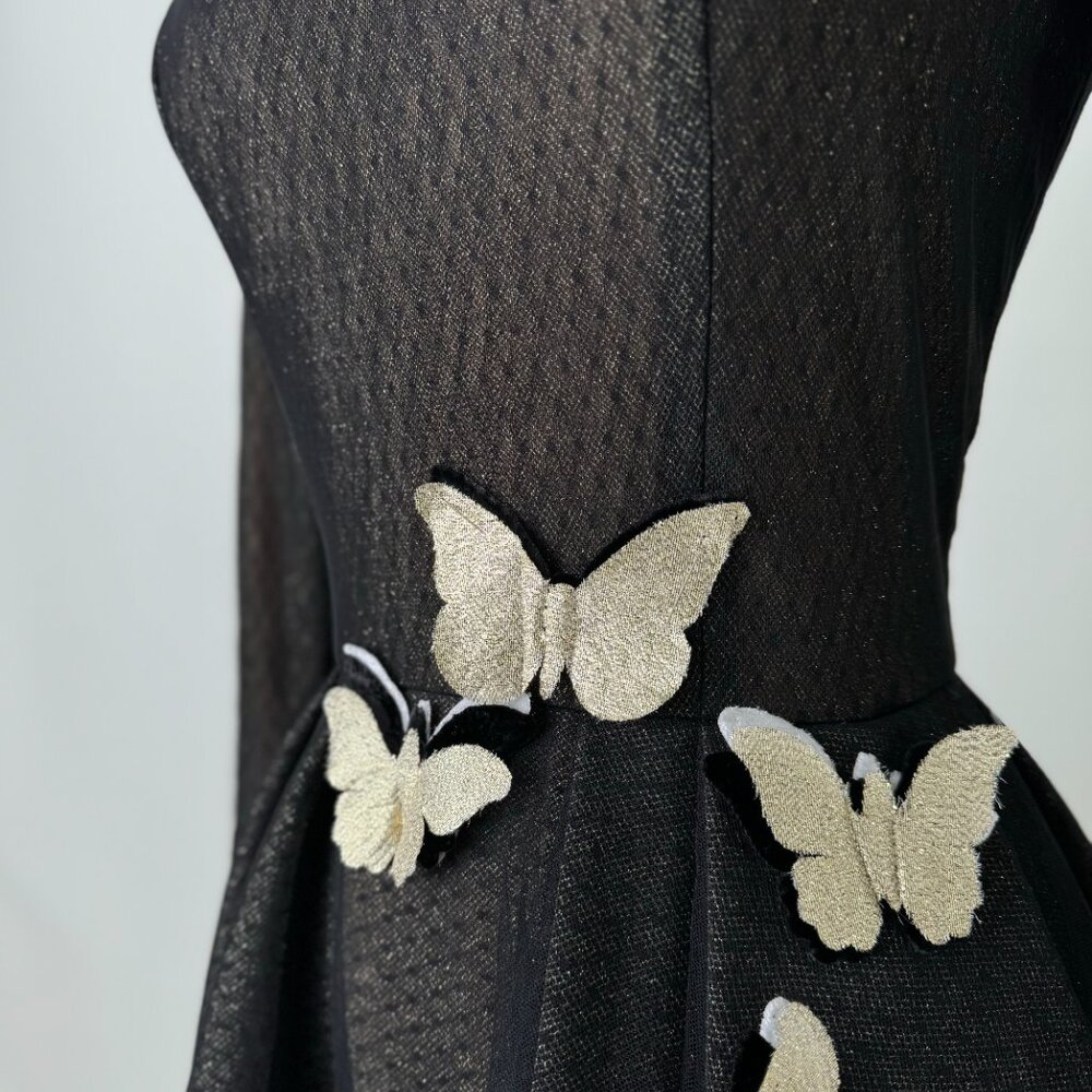 Preloved US 6 Black Anna Augusta Maxi Evening Dress - Picture 4 of 8